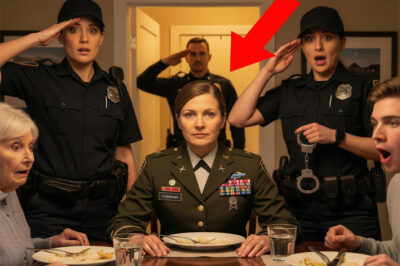 “You’re embarrassing our family with that fake badge,” she laughed, “…until the police captain saluted me in front of everyone.”