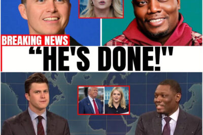SNL SLAUGHTER: COLIN JOST & MICHAEL CHE COMPLETELY DESTROY TRUMP & KAROLINE LEAVITT LIVE! — WEEKEND UPDATE TURNS INTO BRUTAL ROAST AS JOKES HIT SO HARD THE STUDIO NEARLY COLLAPSES