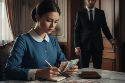 She thought she was cleaning without witnesses. The millionaire was hiding, and what she saw changed everything. Enrique Almeida left 18,000 on her bedroom dresser.