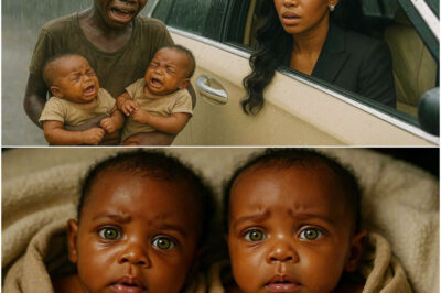 Billionaire Lady Sees A Boy Begging In The Rain With Twin Babies, What She Discovered Made Her Cry