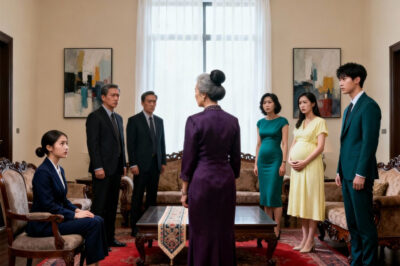 When my husband’s mistress got pregnant, my entire in-laws’ family told me to leave the house. I simply smiled and said one sentence— and the faces of all six of them fell. They apologized, but it was already too late…