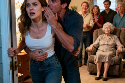 While the family was celebrating my grandmother’s 85th birthday, my husband suddenly leaned toward my ear and whispered, “Grab your bag. We’re leaving. Don’t ask, don’t do anything strange.” I thought he was overreacting… until we got into the car and he locked the doors, his voice shaking: “There is something very, very wrong inside that house.” Ten minutes later, I called the police—and what was discovered sent my entire family into panic.