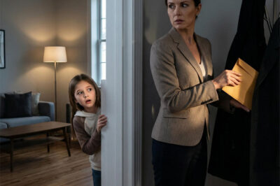 “Mom, I have a fever… can I stay home from school today?” the girl asked. Her mother touched her forehead and allowed her to stay home. By noon, the girl heard the sound of a key turning in the lock. Peeking out from her room, she saw her aunt walk in and secretly slip something into her mother’s coat pocket. Before leaving, her aunt spoke on the phone and said, “I’ve handled everything. Tonight she can call the police. That fool won’t suspect a thing.”