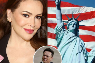 The long-simmering feud between Hollywood and Silicon Valley just hit a “point of no return.” Following a high-stakes, late-night digital clash with Elon Musk—a fight insiders say involved “unreleased documents” regarding social media censorship—Alyssa Milano has reportedly made a drastic move that is sending shockwaves through the luxury real estate market. The activist-actress has officially announced she is liquidating every one of her “Red State” properties and preparing to renounce her residency to flee the United States entirely.