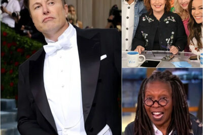 The long-running cold war between the world’s richest man and daytime TV’s most influential table just turned into a nuclear conflict. Elon Musk has officially declared a “scorched-earth” boycott of The View, reportedly issuing a memo to his 200+ million followers and global advertising partners that brands the show as a “meeting place for stupid women.” The response was instantaneous and explosive. The entire cast—led by a visibly furious Whoopi Goldberg—dedicated an entire emergency broadcast to the “tech-bro’s” comment, sparking a war of words that is currently tearing social media apart. But while the hosts are fighting back with outrage, insiders suggest Musk is moving beyond words and into a financial “kill-zone” that could force the show off the air by 2026.