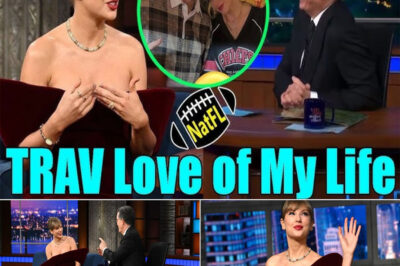 In a rare, high-fashion appearance that has already been viewed by millions, Taylor Swift reportedly stopped by the Ed Sullivan Theater to do more than just promote her End of an Era docuseries. Donning a viral, $1,976 burgundy velvet David Koma mini dress, the 14-time Grammy winner gave Stephen Colbert the interview of a lifetime, where she officially and sweetly crowned Travis Kelce with the ultimate title: “The love of my life.”