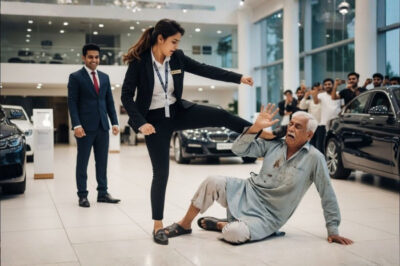 The shop owner’s father came to the showroom to buy a car… but they turned him away because they thought he was poor… but when the truth was revealed, everyone was shocked.