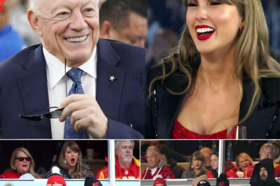 The ultimate “Collision of Titans” is set for Thanksgiving 2025, and it’s not just happening on the turf. Dallas Cowboys owner Jerry Jones has officially “dropped the hammer” on the most high-stakes invite in NFL history, offering Taylor Swift a personalized VIP suite for the monumental Cowboys vs. Chiefs holiday clash. In a year where the league’s value has skyrocketed thanks to the “Swift Effect,” Jones isn’t just praising her impact—he’s calling her a “Sovereign Asset” to the sport, signaling a massive shift in how the 2025-2026 season is being marketed to the world.
