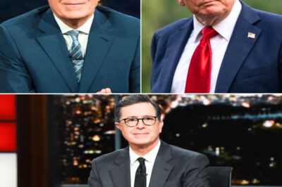 “PUT HIM TO SLEEP!” — DONALD TRUMP ERUPTS IN MIDNIGHT MELTDOWN, UNLEASHING A BRUTAL, ALL-OUT WAR ON STEPHEN COLBERT AS LATE-NIGHT FEUD TURNS DARKER, LOUDER, AND MORE PERSONAL THAN EVER! Christmas Eve took a vicious turn when Donald Trump detonated a late-night rant on Truth Social, branding Stephen Colbert a “pathetic trainwreck,” a “dead man walking,” and demanding CBS shut The Late Show down immediately. The president accused Colbert of surviving on “hatred and fumes,” mocking his talent and celebrating the show’s planned 2026 end as if it were a personal victory. The post sent shockwaves through media circles, reigniting one of television’s most toxic rivalries — a clash that has long blurred the line between political attack and personal vendetta. With insults escalating and networks caught in the crossfire, the feud now feels less like late-night comedy beef and more like a full-scale cultural battle. One thing is certain: this war isn’t cooling off — it’s just getting uglier.