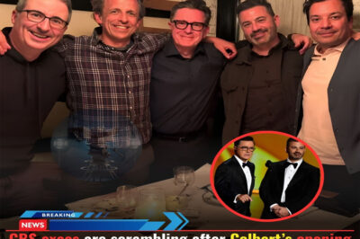 LATEST UPDATE: CBS execs are scrambling after Colbert’s opening shot, while whispers of a coordinated late-night alliance turn backstage tension into a public countdown