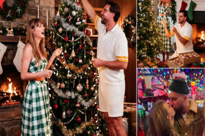 The 2025 holiday season isn’t just about the games; it’s about a “Sovereign” transformation of the Kelce household. In a year defined by their record-breaking August 2025 engagement, Taylor Swift and Travis Kelce reportedly paused their high-velocity lives for a rare, intimate moment: decorating a staggering 40-foot gold tree in their new $11 million Kansas City estate. While Travis battled through a grueling 2025 schedule that saw the Chiefs “standing ten toes down” despite key injuries, insiders say Taylor was “intentionally slowing down” to ensure their first Christmas as an engaged couple was a masterclass in domestic magic.