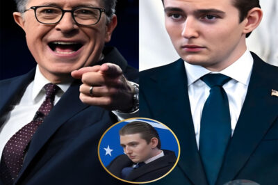 BREAKING NEWS: Barron T.r.u.m.p spirals after Stephen Colbert reveals a claimed “real” IQ score — leaving the studio frozen in disbelief