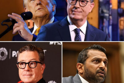 NEWS FLASH: Stephen Colbert torches Kash Patel on live TV, sparking a Trump outburst and unleashing pandemonium at Mar-a-Lago.