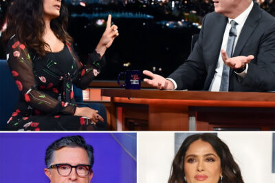 BREAKING DRAMA: The studio falls silent when Salma Hayek responds to Colbert’s slip with a stunning, dignity-filled message that stuns millions worldwide