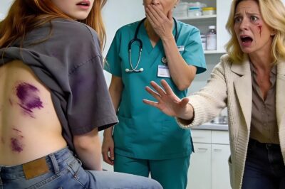 My heart froze as the nurse’s eyes widened in horror. Seven brutal secrets hidden beneath my skin. Mom’s face drained of color as she frantically tried to stop the examination.