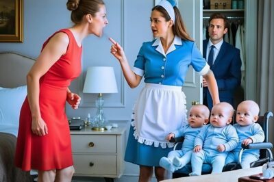 The millionaire widower pretended to leave, only to hide and watch his girlfriend with his triplets… until reality revealed itself.