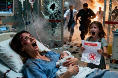 *Immediately after giving birth, I was still lying in my hospital bed. Suddenly my daughter ran in and shouted: “MOM! WE HAVE TO LEAVE THIS HOSPITAL RIGHT NOW!”