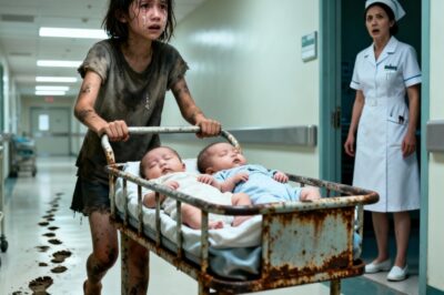 “My mommy has been sleeping for three days.” A 7-year-old girl pushed a wheelbarrow for miles to save her newborn twin brothers, and what happened next left the entire hospital speechless…
