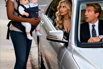 A billionaire was taking his fiancée home, until he saw his ex-girlfriend crossing the street with twins…