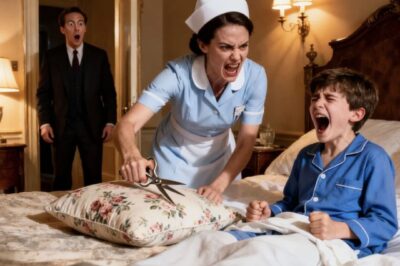 MILLIONAIRE’S SON SCREAMED IN HIS SLEEP EVERY NIGHT… UNTIL THE NANNY OPENED HIS PILLOW AND SAW THE SH0CKING TRUTH…