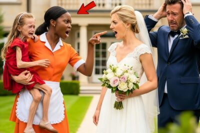 The millionaire’s daughter looked unrecognizable at the wedding… until the maid intervened.