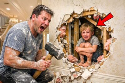 CRYING WAS HEARD FROM THE WALL OF THE MANSION — FATHER BREAKS THE PLASTER AND FINDS THE IMPOSSIBLE