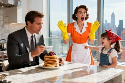 “Can I have coffee with you?” The maid’s daughter asked the billionaire—His response was truly surprising!