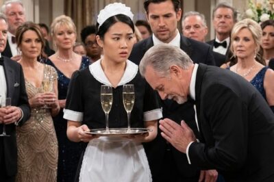 He Forced Me to Wear a Maid’s Uniform at His Promotion Party and Flaunted His Mistress—But Everyone Froze When the Big Boss Bowed and Called Me “Madam Chairwoman