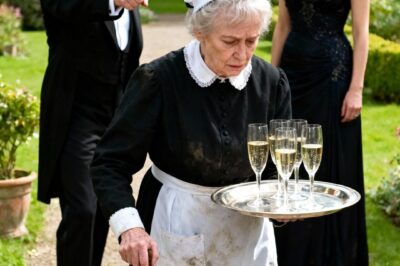 I returned home after 12 years to find my wife limping in a maid’s uniform, serving drinks in the mansion I’d bought her, while my son and his new wife snapped their fingers at her as if she were nothing.