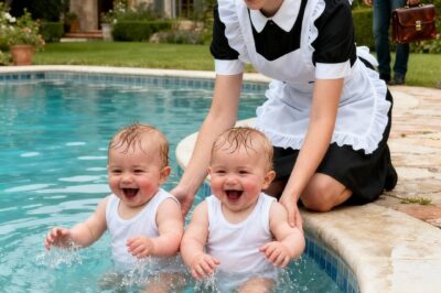 The millionaire’s twins had never laughed… until a maid broke one of the pool rules.