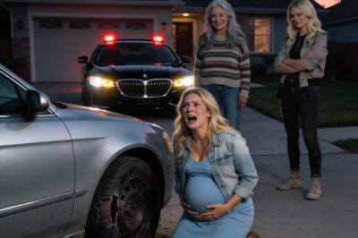 I went into labor, and my mother laughed. “Since when do you get to decide to have a baby? Get out.” My sister smirked and pointed at my car. “Hope you make it, we did some ‘maintenance.’” I jumped in, pressed the gas… nothing. The tires were flat, completely slashed. Then a luxury car pulled up quietly to the door.