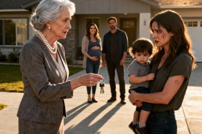 TA I watched my mother-in-law hand my house keys to my husband’s pregnant mistress and smile, saying, ‘She deserves it more than you.’ I didn’t scream. I didn’t cry. I just held my children tighter and nodded. What none of them knew was that I owned the company paying for their entire lifestyle