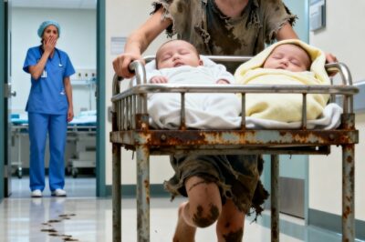 “My mommy has been sleeping for three days.” A 7-year-old girl pushed a wheelbarrow for miles to save her newborn twin brothers, and what happened next left the entire hospital speechless…