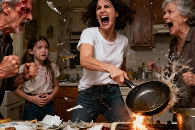 I was late for my daughter’s dialysis appointment. My parents said, “Cancel that—your sister needs to go to the mall!” When I refused, my father shouted furiously, “I’ll only say it once—take your sister!” When I pleaded, “This is about my daughter’s life!”, my mother grabbed me and threw me against the wall, screaming, “Her future matters—your daughter’s never mattered!” My sister smirked and said, “I’m ready, hurry up!” Seeing my daughter in despair, I grabbed the hot frying pan and started swinging…