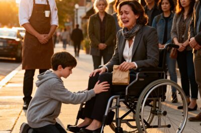 The poor Black boy asked the paralyzed millionaire: “Can I heal you in exchange for those leftovers?” She smiled… and then everything changed.