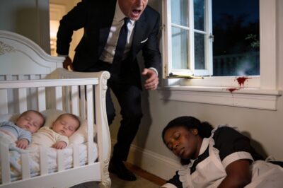 A billionaire comes home and finds his black maid sleeping on the floor with his 1-year-old twin children — and the shocking ending…