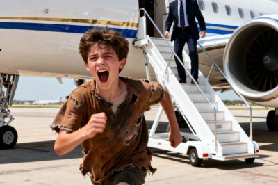 12-year-old street boy warns billionaire not to board his plane: what the mechanics found seconds later left everyone in shock.