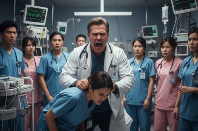 The Chief of Surgery pulled her by the hair – what the “silent nurse” did next left the entire emergency room stunned.