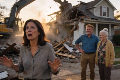 My husband demanded, “give me your $5 million inheritance,” but I refused. During my business trip, he called and said, “I demolished your parents’ home. Now your parents will live in an old age home.” I couldn’t help but laugh because the house was…