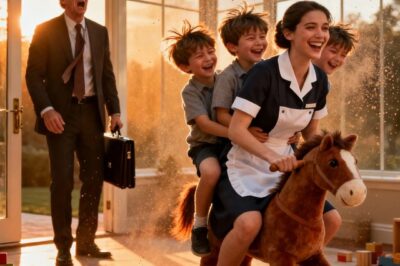 A multimillionaire came home unexpectedly and found the maid with his triplets… what he witnessed left him completely speechless.