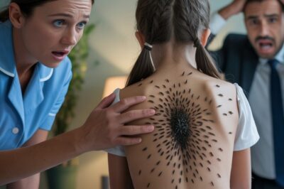 The millionaire’s daughter cried every day, until the obese maid discovered something terrible on her back.