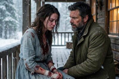 She arrived at his door dressed as a bride and covered in blood. He was a millionaire who swore he’d never open the door to anyone, but on that stormy night, he didn’t just let her in… he decided to wage war for her.