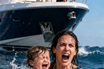 On my father’s luxury yacht, my young daughter and I were suddenly pulled back. I turned around, and my aunt calmly murmured that I would disappear as if I had never been born.