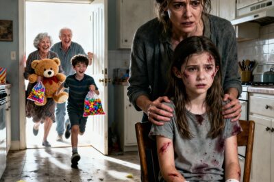 I came home from my business trip two days early and found my 9-year-old daughter alone, scrubbing the kitchen floor until her hands bled as a “punishment.” My in-laws had taken “their real grandson”—my sister-in-law’s son—to an amusement park. I didn’t scream. I didn’t cry. I simply did what I had to do. The next morning, my phone wouldn’t stop ringing.