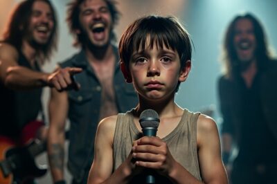 “Can I sing for a little food?”, asked the poor boy to the rockers… when he sang…