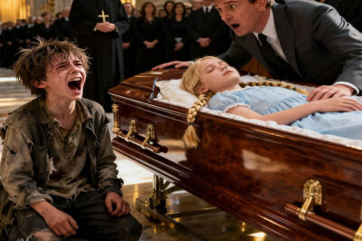 “Stop. Don’t bury her. Your daughter is alive.” A homeless Black boy ran toward the coffin and revealed a horrifying truth that left the millionaire speechless.