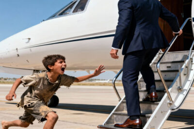 A 12-year-old boy living on the streets warns a billionaire not to board his plane: what the mechanics found seconds later shocked everyone…