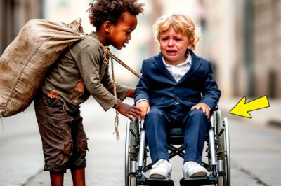 ‘Give me your wheelchair and you’ll walk’—The child in the wheelchair began to cry… An hour later