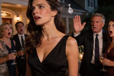 At the family party, my parents forced me to hand over the keys to my penthouse to my unemployed sister in front of thirty guests. When I refused, my father slapped me so hard one of my earrings flew off. I left without looking back, took out my phone, and pressed the button… thirty minutes later…