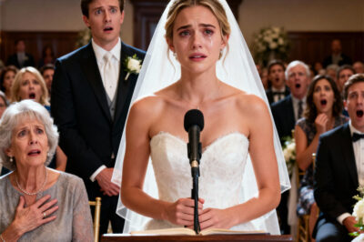 An hour before the ceremony, I overheard my fiancé whisper to his mother, “I don’t care about her, I just want her money.” I wiped away my tears, walked down the aisle, and instead of saying “I do,” I said something that made my mother-in-law clutch her chest right there in the middle of the room…